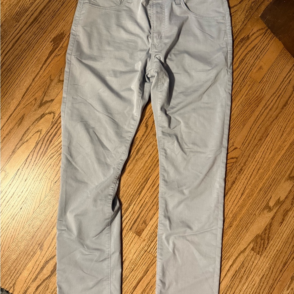Ag Adriano Goldschmied Gray Slim Straight Jeans